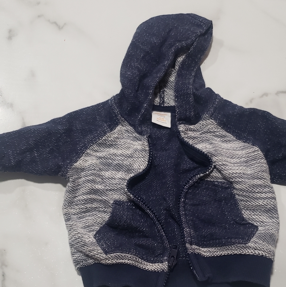 gymboree blue hoodied with zipper